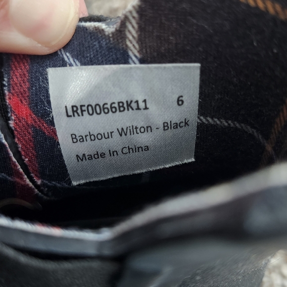 Barbour Size 6 Wilton Wellies Black - Picture 7 of 8